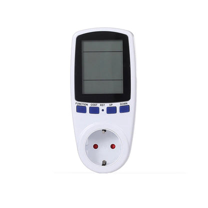 Prise Wattmètre LCD  avec Affichage Énergie – Mesure en kWh, Puissance Instantanée.